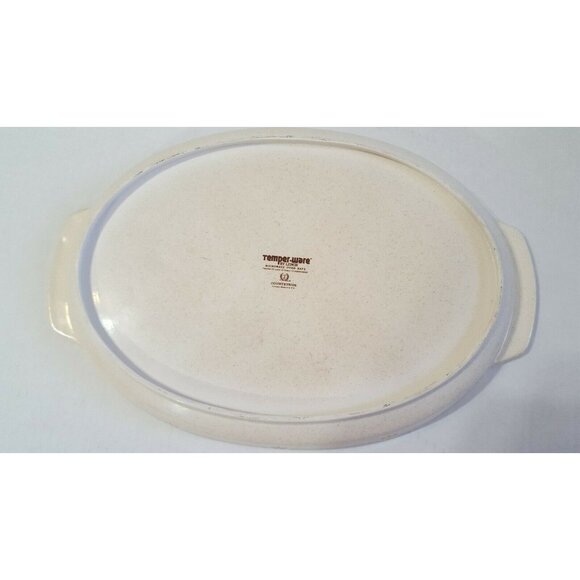 Lenox Temperware Vtg Countryside Oval Roaster Platter 15 1/2 Floral Made in USA - Picture 5 of 10